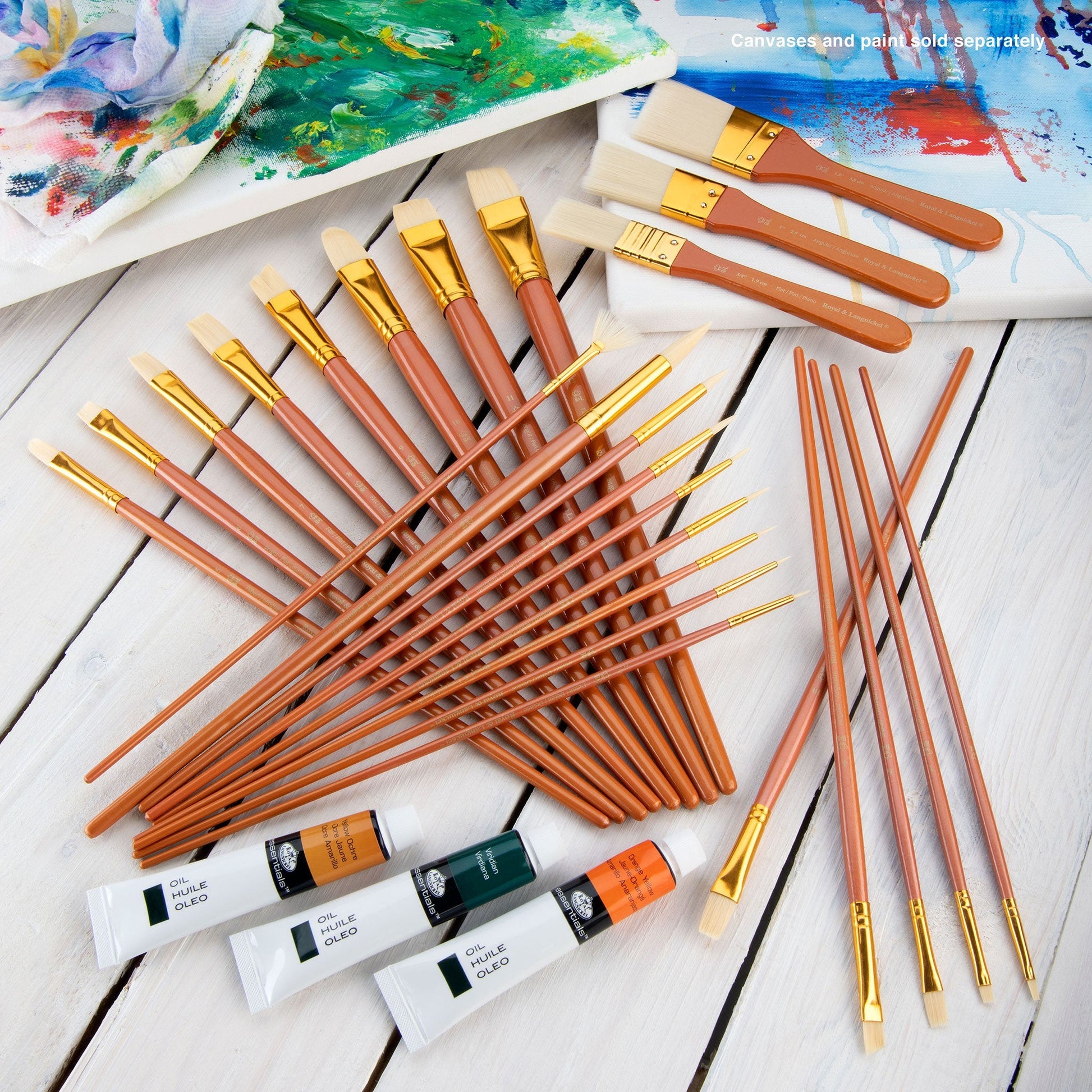 RSET-9381 - 25pc Bone Taklon Variety Brush Set glam 1