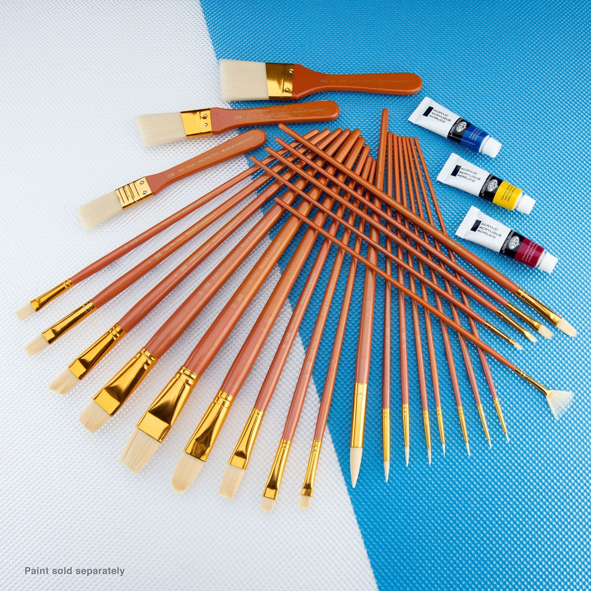 RSET-9381 - 25pc Bone Taklon Variety Brush Set glam 2