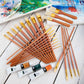 RSET-9381 - 25pc Bone Taklon Variety Brush Set glam 1