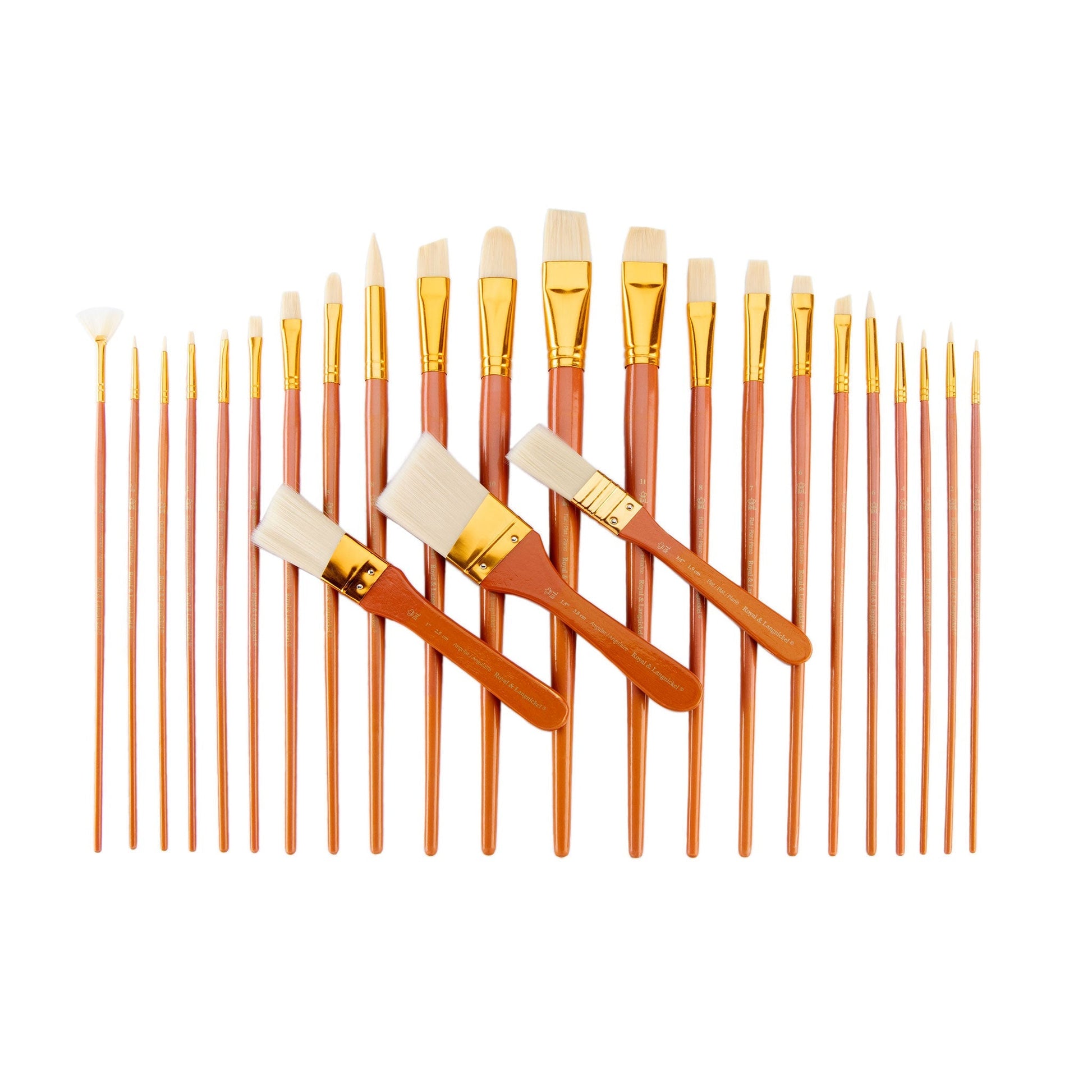 RSET-9381 - 25pc Bone Taklon Variety Brush Set glam 3