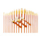 RSET-9381 - 25pc Bone Taklon Variety Brush Set glam 3