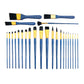 RSET-9383 - 25pc Black Taklon Variety Brush Set