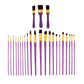 RSET-9386 - 25pc Burgundy Taklon Variety Brush Set