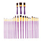 RSET-9386 - 25pc Burgundy Taklon Variety Brush Set