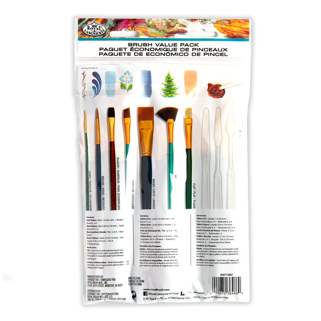 RSET-9387 | 25pc All Media Combo Variety Brush Set