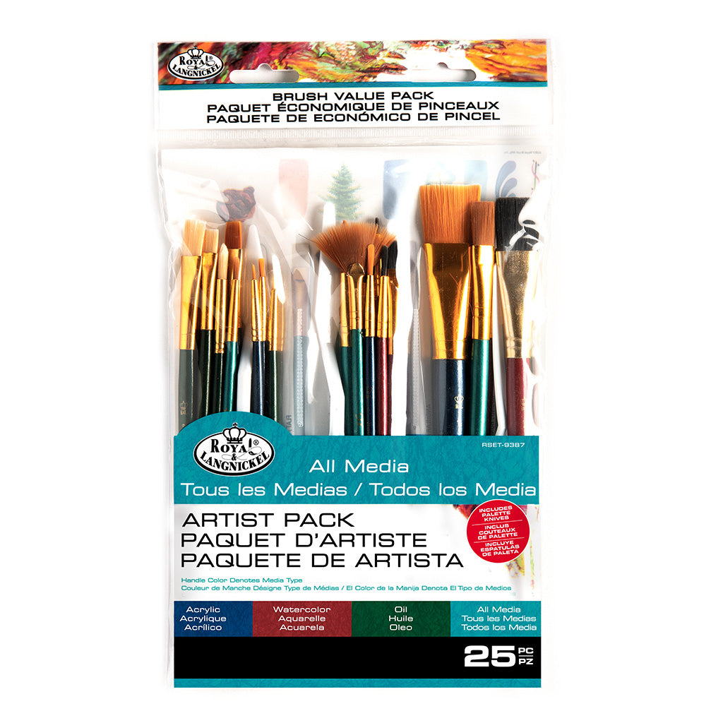 RSET-9387 - 25pc All Media Combo Variety Brush Set