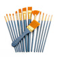 RSET-9401 - Acrylic 15pc Golden Taklon Variety Brush Set