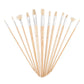 RSET-9600 | 12pc White Bristle Long Handle Variety Brush Set