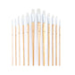 RSET-9605 - 12pc White Taklon Flat Brush Set