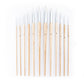 RSET-9606 - 12pc White Taklon Round Brush Set