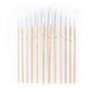 RSET-9606 - 12pc White Taklon Round Brush Set