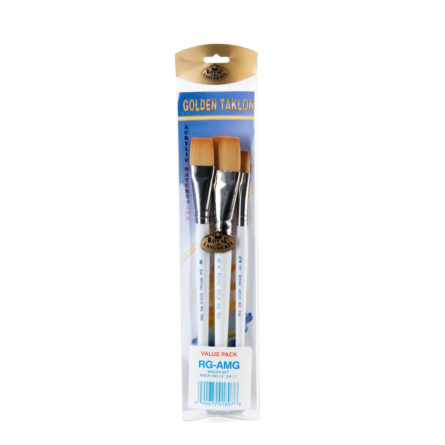 RSET-AMG - Royal Gold™ 3pc Glaze/Wash Brush Set packaging front