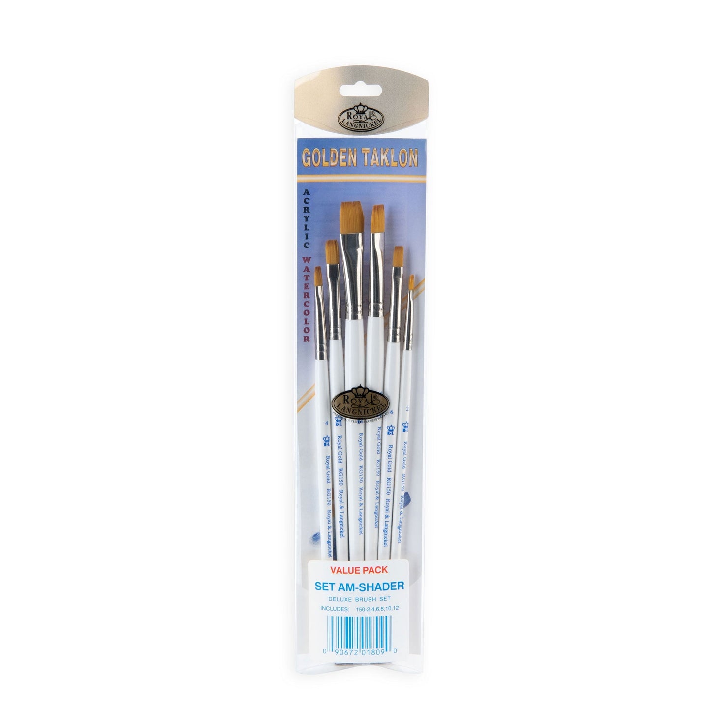 RSET-AMS - Royal Gold™ 6pc Shader Brush Set packaging front