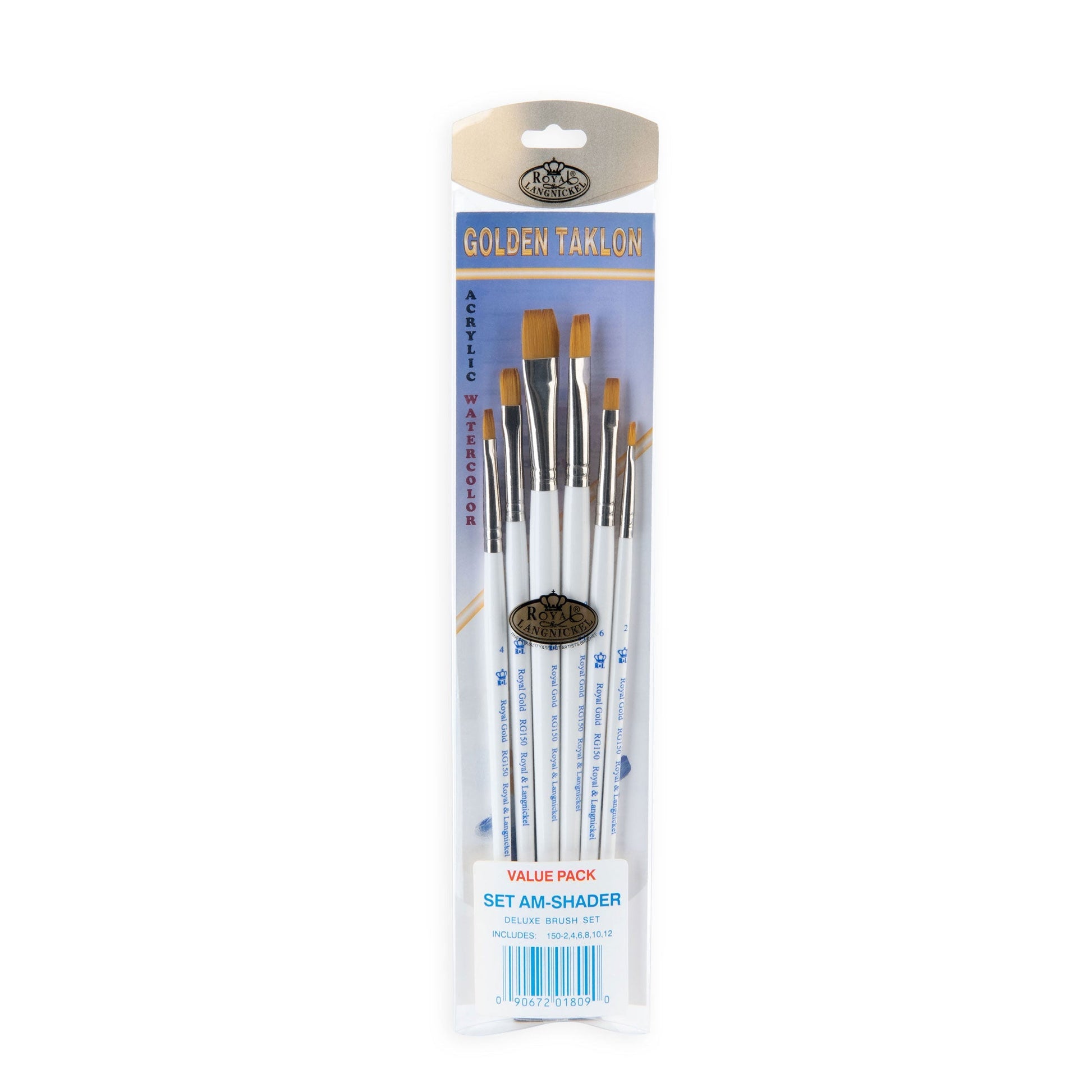 RSET-AMS - Royal Gold™ 6pc Shader Brush Set packaging front