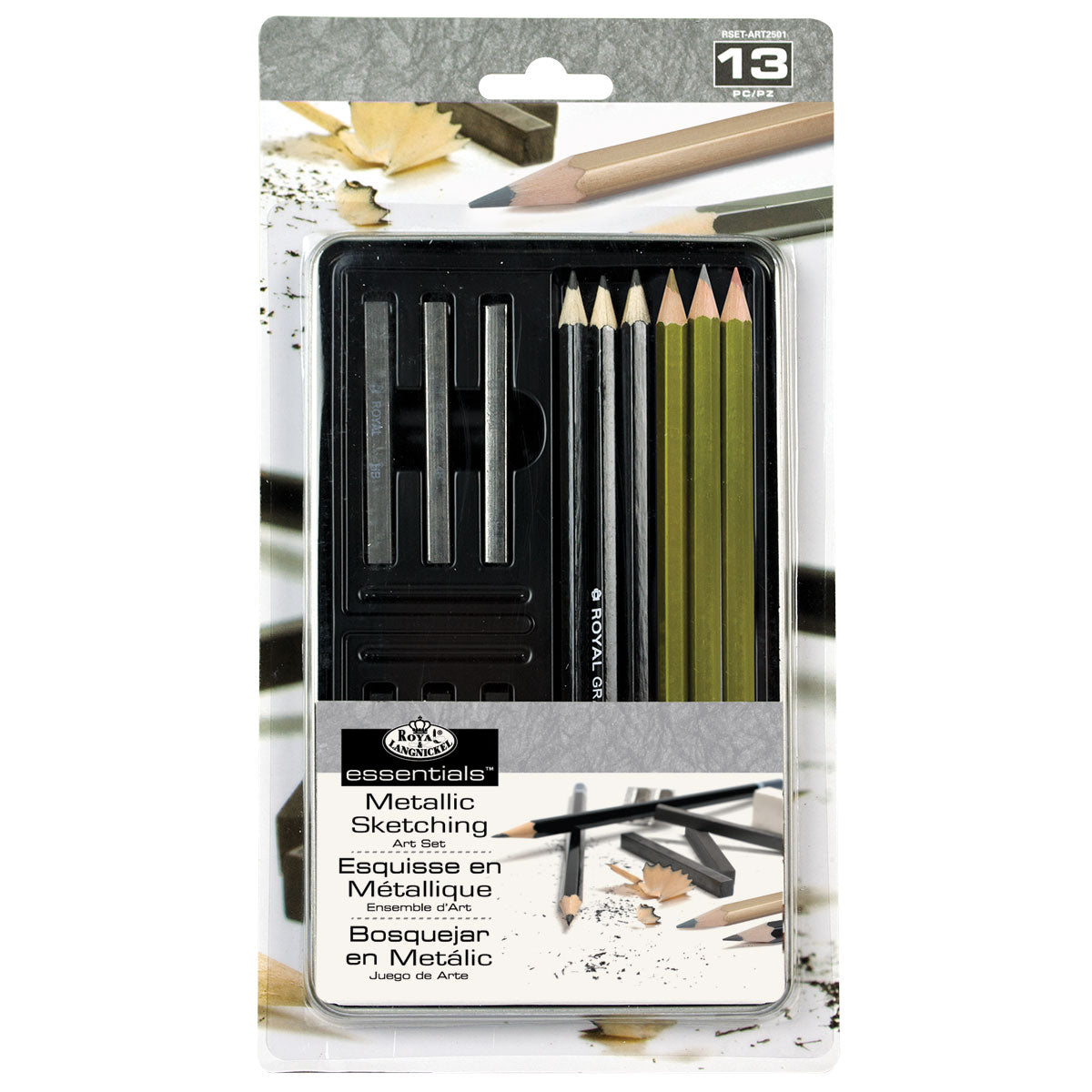 RSET-ART2501 - Metallic Sketching Art Set - 13pc