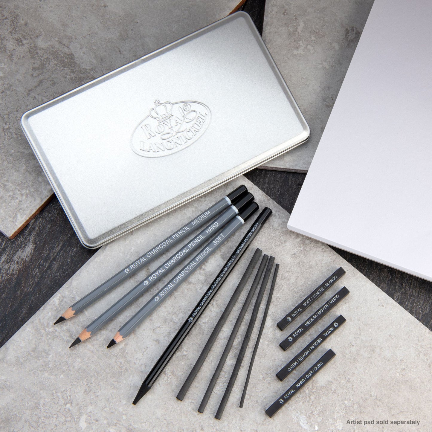 RSET-ART2503 - Charcoal Sketching Art Set - 13pc glam 2