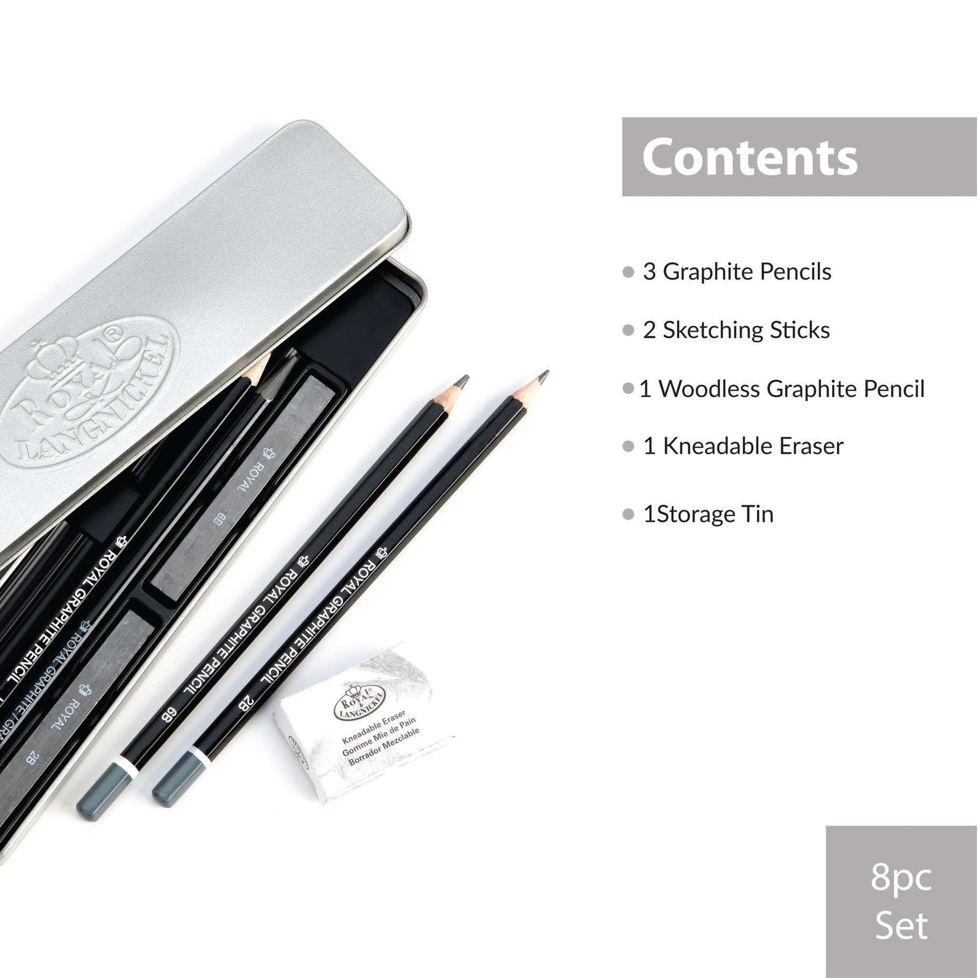 RSET-ART2603 - Sketching Art Set - 8pc infographic 3