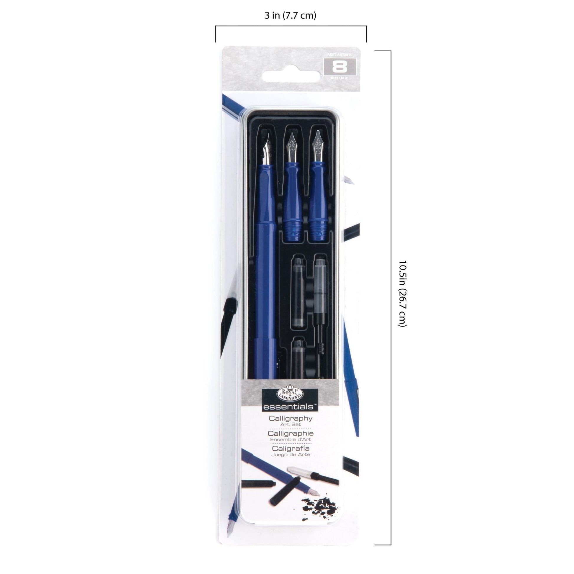 RSET-ART2611 - Essentials™ 8pc Calligraphy Art Set infographic 2