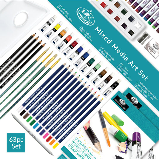 RSET-ART2920 - Mixed Media Art Set - 63pc infographic 1