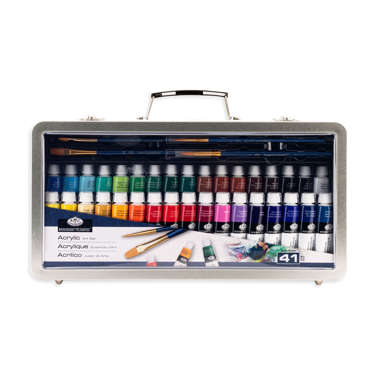 RSET-ART3004 | 41pc 12 ml Acrylic Paint Tin Art Set