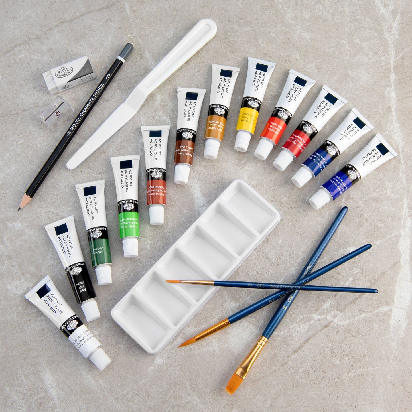 RSET-ART3103 | Acrylic Small Clear Art Set - 21pc