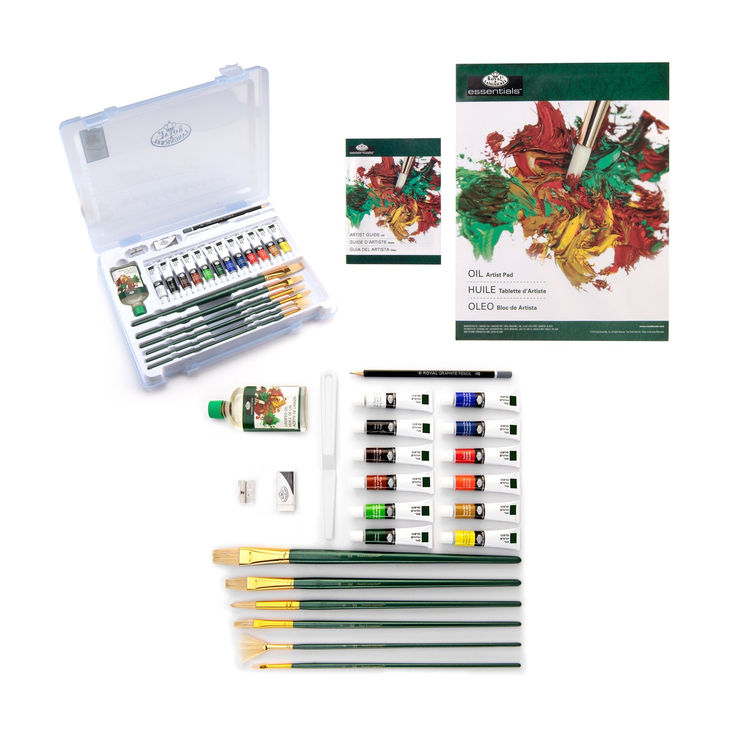 RSET-ART3201 | Oil Large Clear Art Set - 26pc