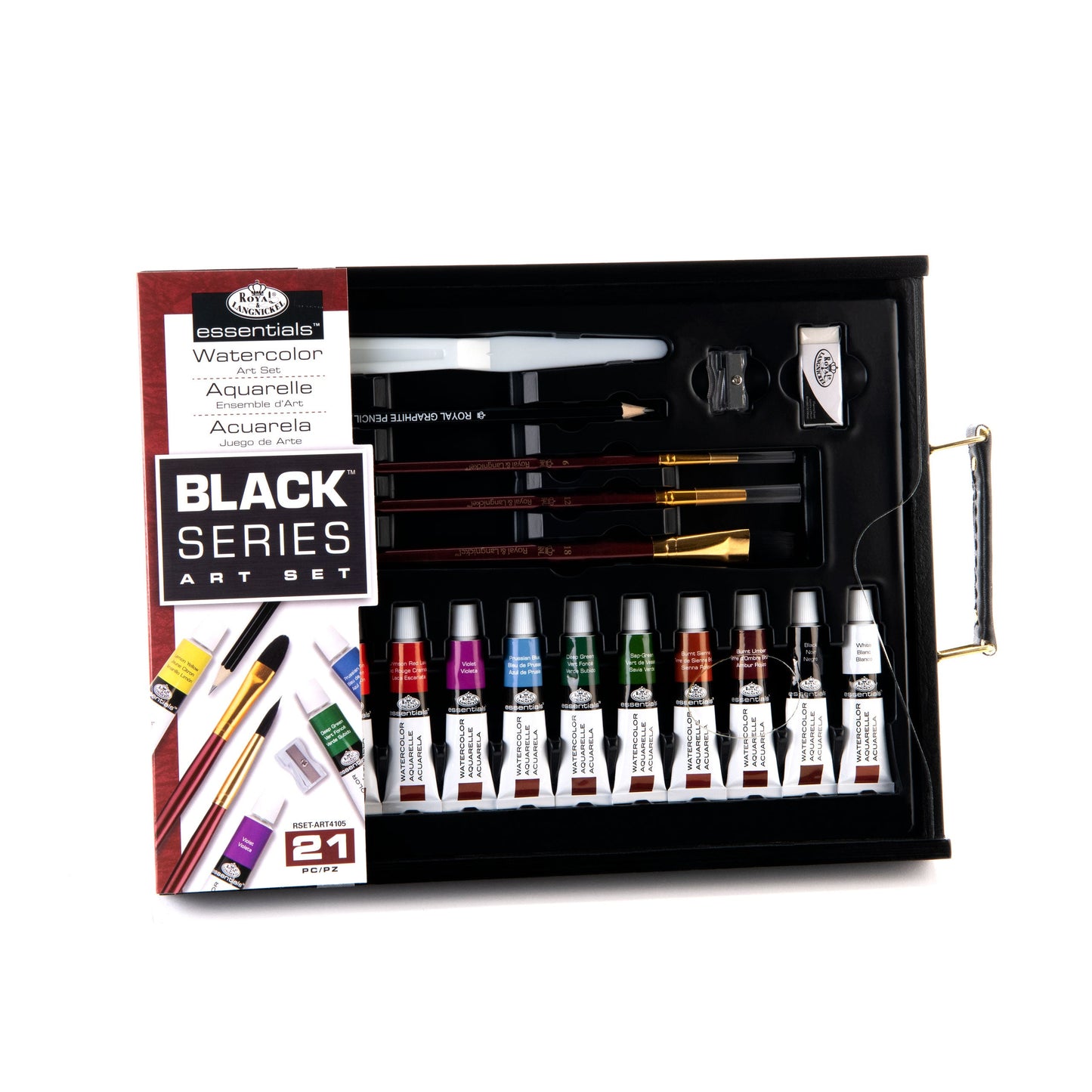 RSET-ART4105 | essentials™ 21pc Black Series Watercolor Painting Art Set