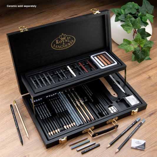 RSET-ART4202 | essentials™ 52pc Black Series Sketching Art Set