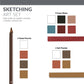 RSET-ART4202 | essentials™ 52pc Black Series Sketching Art Set