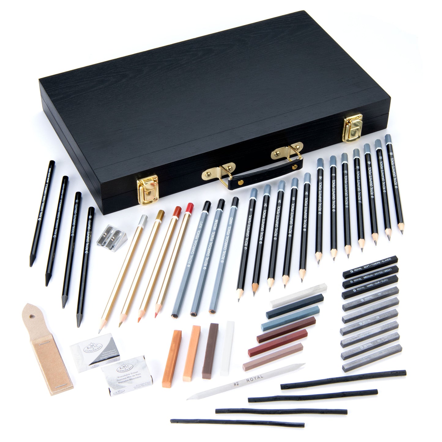 RSET-ART4202 | essentials™ 52pc Black Series Sketching Art Set