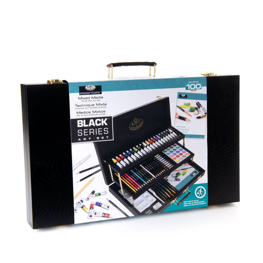 RSET-ART4401 | Black Series 3-Tier Mixed Media Box