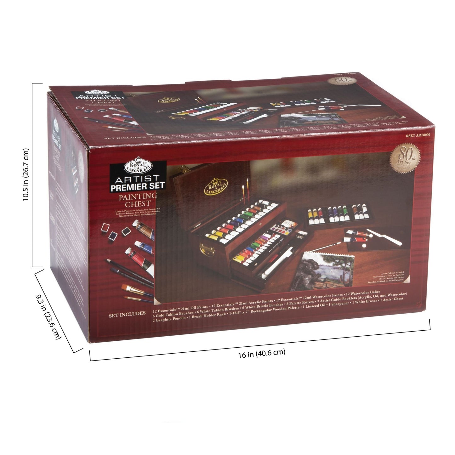 RSET-ART8000 - Essentials™ 80pc Mixed Media Box Art Set infographic 2