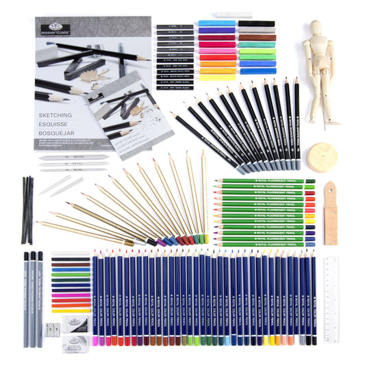 RSET-ART8100 - Essentials™ 134pc Sketching & Drawing Box Art Set glam 3