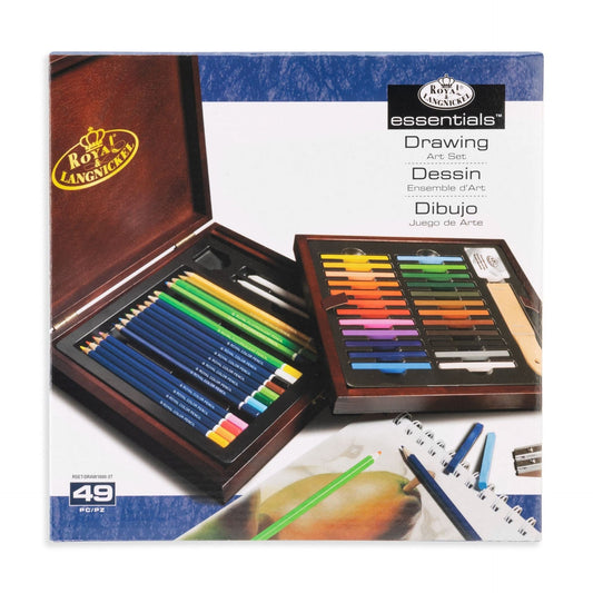 RSET-DRAW1600 - Essentials™ 49pc Drawing Travel Art Set packaging front
