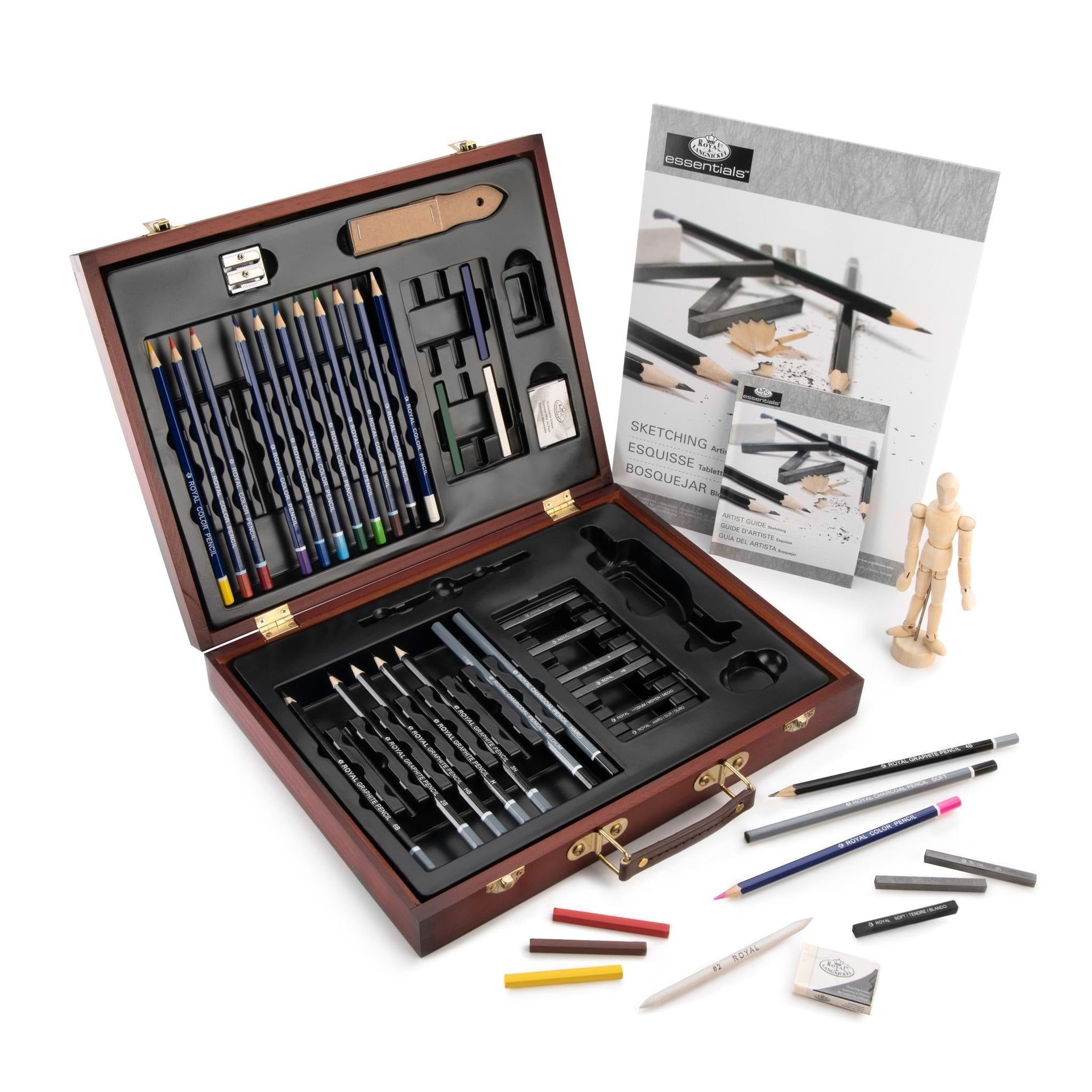 RSET-DS2030 | Essentials™ 45pc Sketching & Drawing Travel Art Set