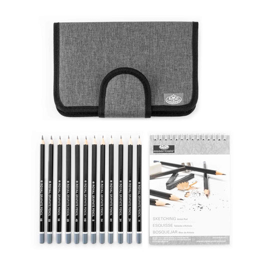 RSET-FS110 - Essentials™ 14pc Travel Sketch Folio Art Set glam 1