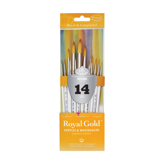 RSET-GTR - Royal Gold™ 14pc Round Brush Set packaging front