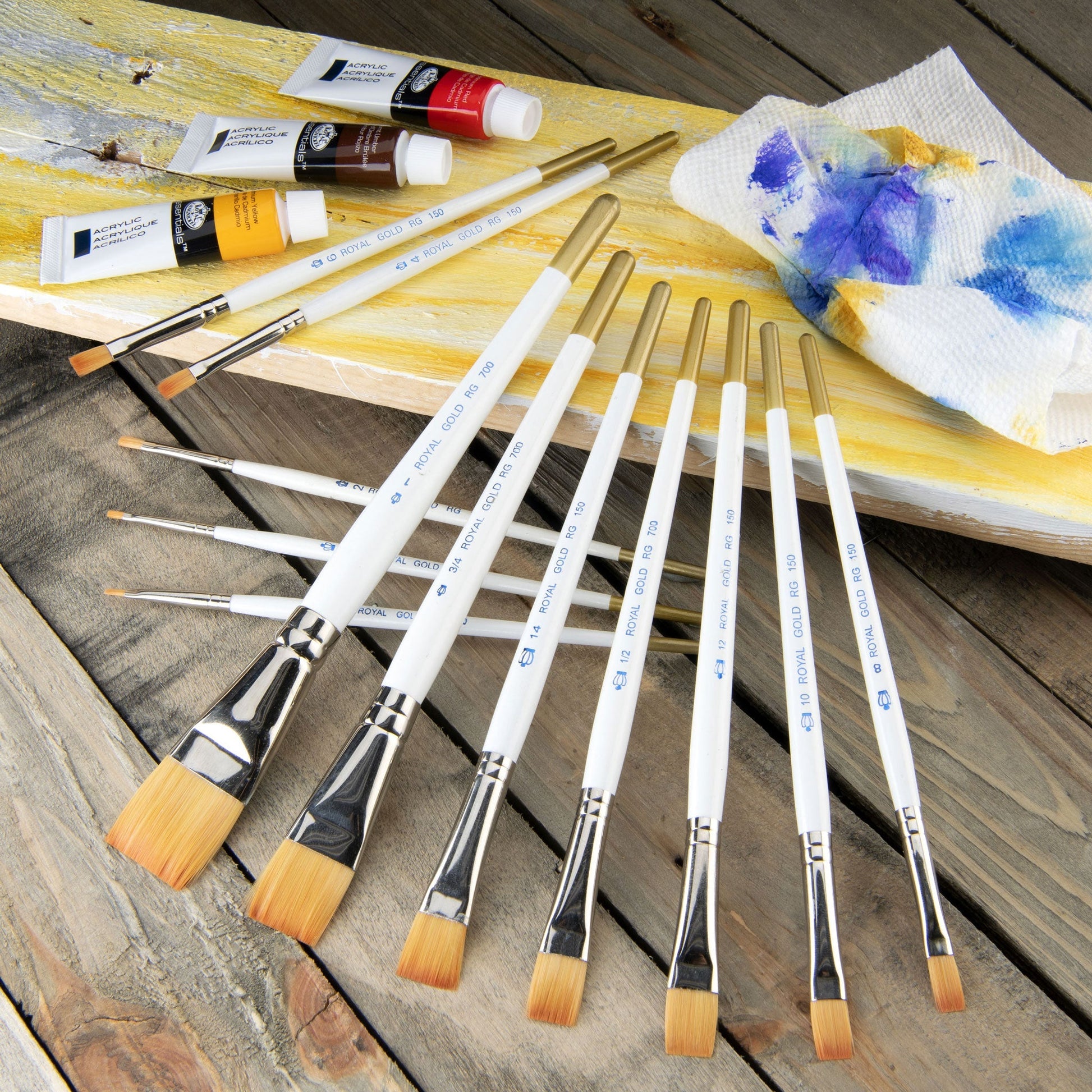 RSET-GTS - Royal Gold™ 12pc Shader/Wash Brush Set glam 1