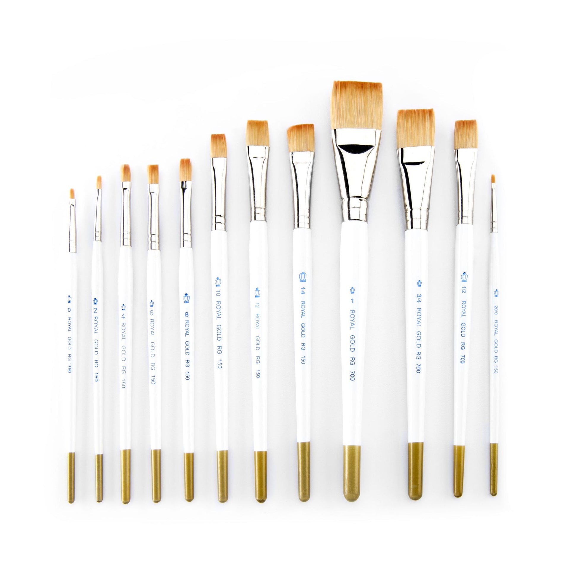 RSET-GTS - Royal Gold™ 12pc Shader/Wash Brush Set