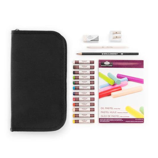 RSET-KCOPS | Essentials™ 18pc Oil Pastel Keep N' Carry Travel Art Set