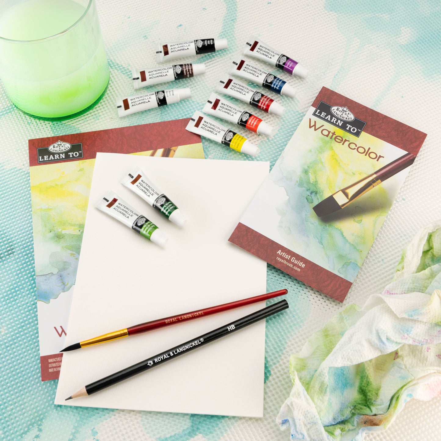 RSET-LT255 - Learn To™ 21pc Watercolor Art Set glam