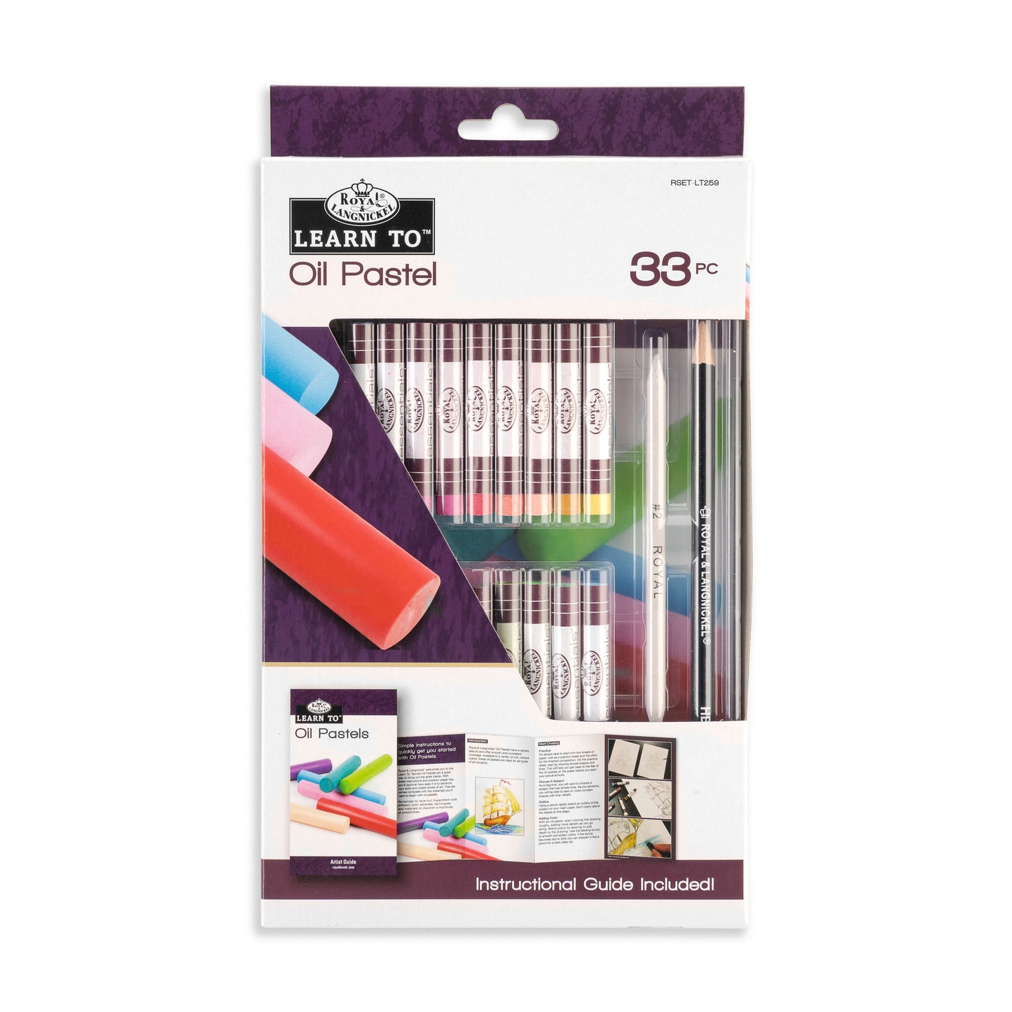 RSET-LT259 - Learn To™ 33pc Oil Pastel Art Set packaging front