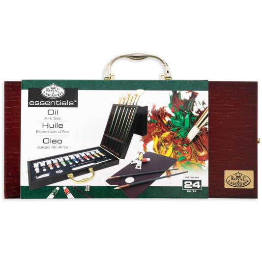 RSET-OIL2020 - Essentials™ 24pc Oil Painting Long Handle Travel Art Set packaging front