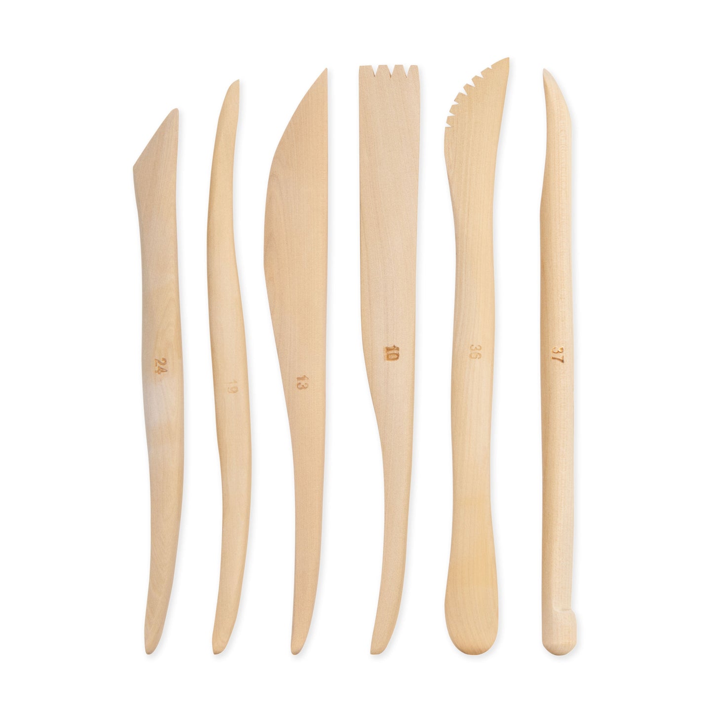 RSET-POT6 | 6pc 6" Wooden Sculpting Tools