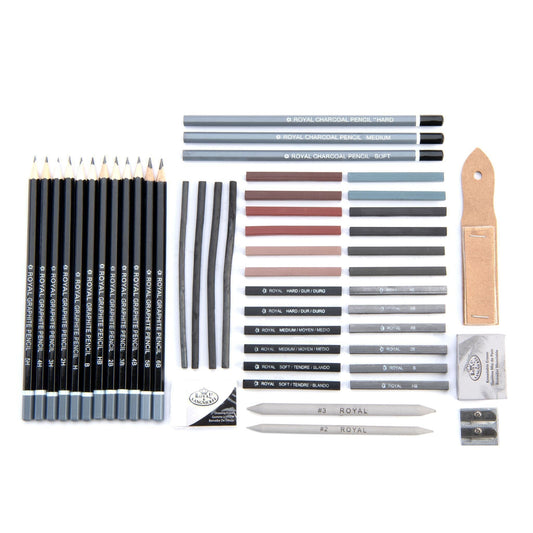 RSET-SKET1600 - Essentials™ 51pc Sketching Pencil Travel Art Set glam 1