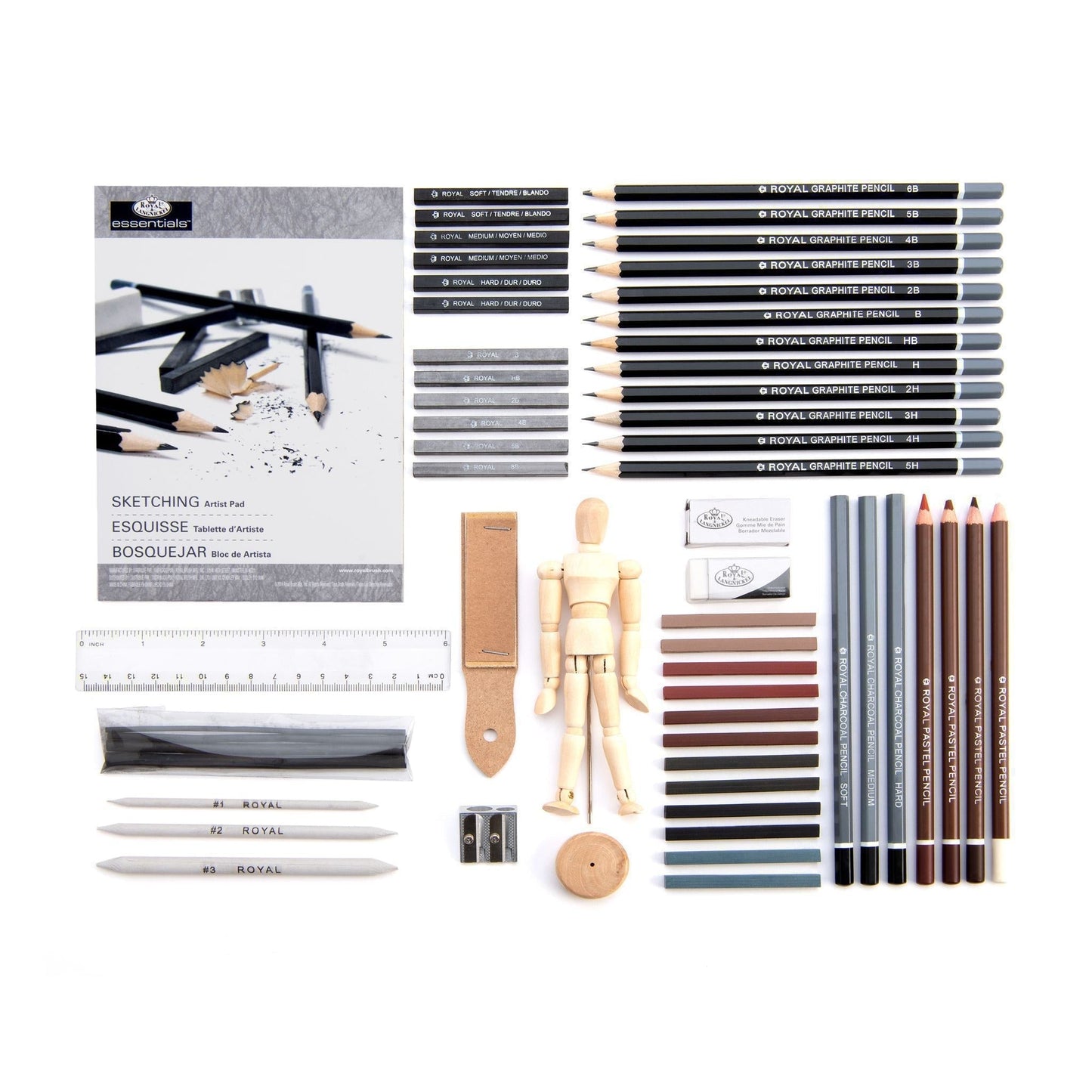 RSET-SKET2000 - Essentials™ 58pc Sketching Travel Art Set glam 1