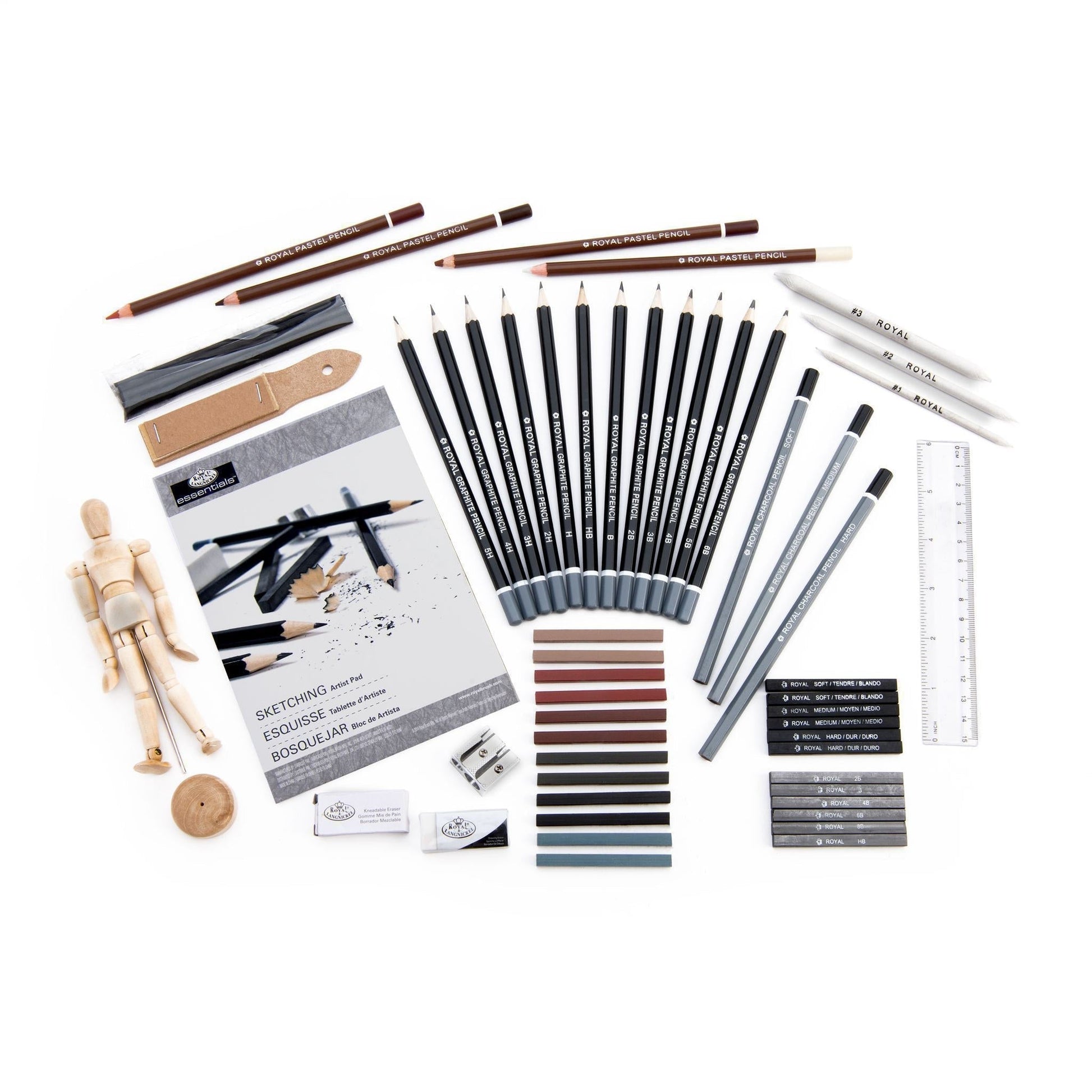 RSET-SKET2000 - Essentials™ 58pc Sketching Travel Art Set glam 6