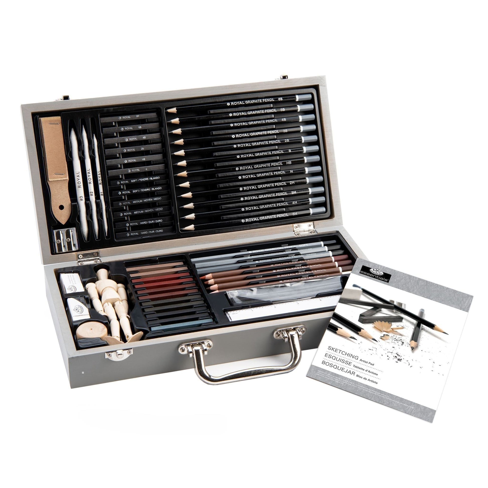 RSET-SKET2000 - Essentials™ 58pc Sketching Travel Art Set glam 3