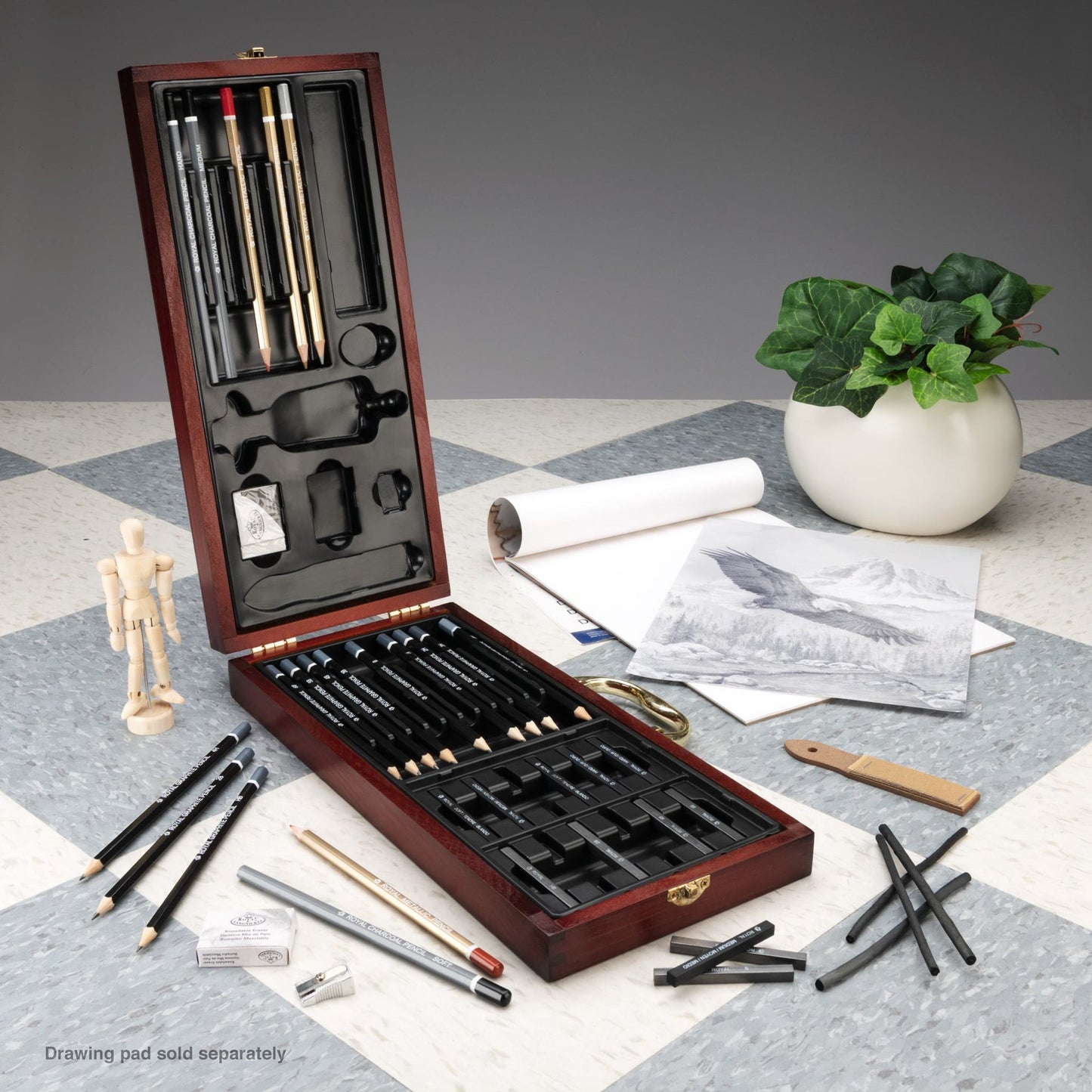 RSET-SKET2020 - Essentials™ 41pc Sketching Travel Art Set glam 2