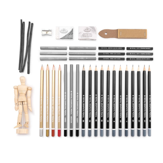 RSET-SKET2020 - Essentials™ 41pc Sketching Travel Art Set glam 1